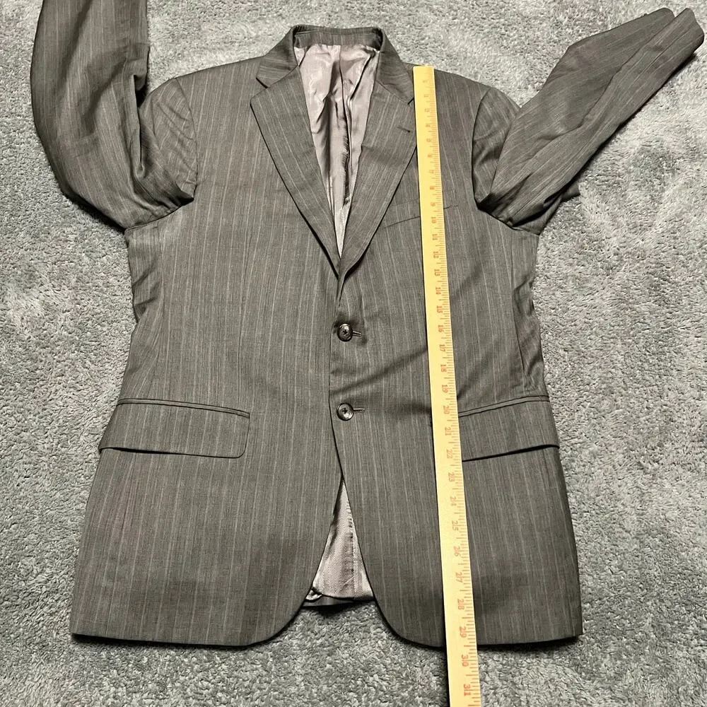 Lanificio T. G. Di Fabio Blazer Mens 40R Italy Wool Suit Sport Coat Striped